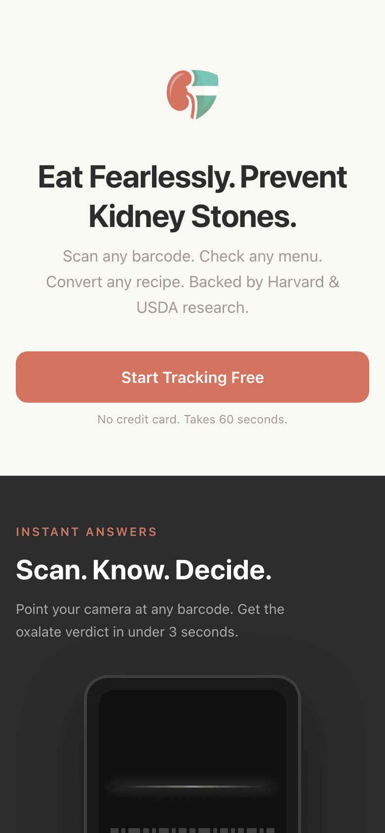 OxalateGuard — Landing Page